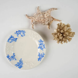 piatto antipasto corallo blu